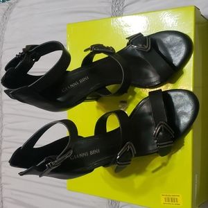 Gianni Bini Leather High Heel Sandal